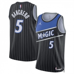 Men Orlando Magic 5 Paolo Banchero Black 2025 Statement Edition Stitched Basketball Jersey Men Orlando Magic 5 Paolo Banchero Black 2025 Statement Edition Stitched Basketball Jersey
