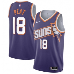 Men Phoenix Suns  18 Koa Peat Purple 2026 Draft Icon Edition Stitched Basketball Jersey