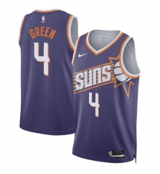 Men Phoenix Suns 4 Jalen Green Purple 2025 Icon Edition Stitched Basketball Jersey Men Phoenix Suns 4 Jalen Green Purple 2025 Icon Edition Stitched Basketball Jersey