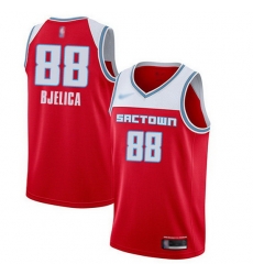 Kings  88 Nemanja Bjelica Red Basketball Swingman City Edition 2019 20 Jersey