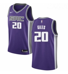 Mens Nike Sacramento Kings 20 Harry Giles Swingman Purple Road NBA Jersey Icon Edition 