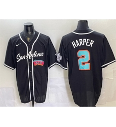 Men San Antonio Spurs 2 Dylan Harper Black Stitched Baseball Jersey Men San Antonio Spurs 2 Dylan Harper Black Stitched Baseball Jersey