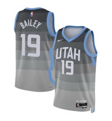 Men Utah Jazz 19 Ace Bailey Grey 2025 26 City Edition Stitched Basketball Jersey Men Utah Jazz 19 Ace Bailey Grey 2025 26 City Edition Stitched Basketball Jersey