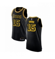 Womens Los Angeles Lakers 15 DeMarcus Cousins Swingman Black Basketball Jersey City Edition 