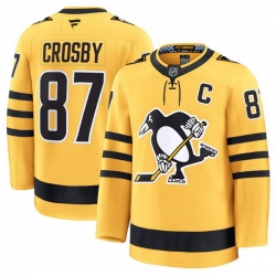 Men Pittsburgh Penguins 87 Sidney Crosby Gold 2025 Alternate Stitched Hockey Jersey Men Pittsburgh Penguins 87 Sidney Crosby Gold 2025 Alternate Stitched Hockey Jersey