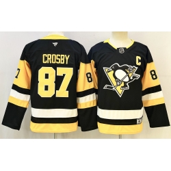 Youth Pittsburgh Penguins 87 Sidney Crosby Black 2024 25 Alternate Wich C Patch Stitched Hockey Jersey Youth Pittsburgh Penguins 87 Sidney Crosby Black 2024 25 Alternate Wich C Patch Stitched Hockey Jersey