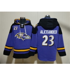 Men Baltimore Ravens 23 Jaire Alexander Ageless Must Have Lace Up Pullover Hoodie Men Baltimore Ravens 23 Jaire Alexander Ageless Must Have Lace Up Pullover Hoodie