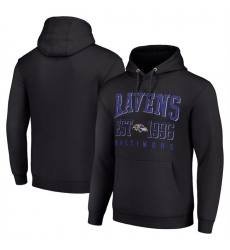 Men Baltimore Ravens Black Throwback Logo Pullover Hoodie Men Baltimore Ravens Black Throwback Logo Pullover Hoodie