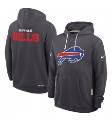 Men Buffalo Bills Anthracite Sideline Standard Issue Initial Home Dri FIT Pullover Hoodie Men Buffalo Bills Anthracite Sideline Standard Issue Initial Home Dri FIT Pullover Hoodie