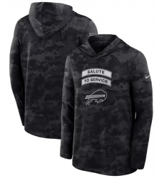Men Buffalo Bills Black 2026 Salute to Service Sideline Lightweight Hoodie Dri FIT Long Sleeve Top Men Buffalo Bills Black 2026 Salute to Service Sideline Lightweight Hoodie Dri FIT Long Sleeve Top