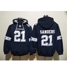 Men Dallas Cowboys 21 Barry Sanders Navy Ageless Must Have Lace Up Pullover Hoodie Men Dallas Cowboys 21 Barry Sanders Navy Ageless Must Have Lace Up Pullover Hoodie