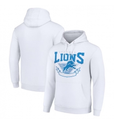 Men Detroit Lions White Pullover Hoodie Men Detroit Lions White Pullover Hoodie