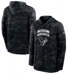 Men Houston Texans Black 2026 Salute to Service Sideline Lightweight Hoodie Dri FIT Long Sleeve Top Men Houston Texans Black 2026 Salute to Service Sideline Lightweight Hoodie Dri FIT Long Sleeve Top