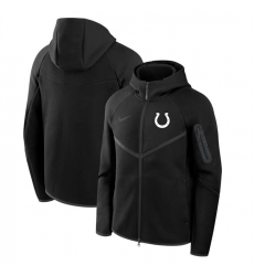 Men Indianapolis Colts Black Tech Fleece Full Zip Windrunner Hoodie Men Indianapolis Colts Black Tech Fleece Full Zip Windrunner Hoodie