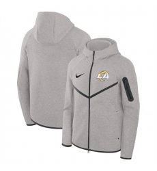 Men Los Angeles Rams Gray Tech Fleece Full Zip Windrunner Hoodie Men Los Angeles Rams Gray Tech Fleece Full Zip Windrunner Hoodie