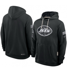 Men New York Jets Black 2026 Salute to Service Sideline Dri FIT Pullover Hoodie Men New York Jets Black 2026 Salute to Service Sideline Dri FIT Pullover Hoodie