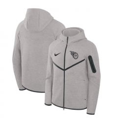 Men Tennessee Titans Grey Tech Fleece Windrunner Full Zip Hoodie Men Tennessee Titans Grey Tech Fleece Windrunner Full Zip Hoodie