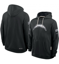 Men Los Angeles Chargers Black 2026 Salute to Service Sideline Dri FIT Pullover Hoodie Men Los Angeles Chargers Black 2026 Salute to Service Sideline Dri FIT Pullover Hoodie