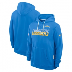 Men Los Angeles Chargers Powder Blue Sideline Standard Issue Top Prospect Dri FIT Hoodie