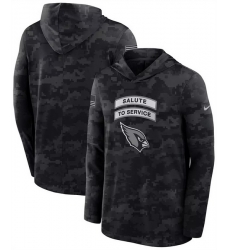 Men Arizona Cardinals Black 2026 Salute to Service Sideline Lightweight Hoodie Dri FIT Long Sleeve Top Men Arizona Cardinals Black 2026 Salute to Service Sideline Lightweight Hoodie Dri FIT Long Sleeve Top