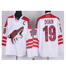 Phoenix Coyotes 19 Shane Doan White Road Stitched NHL Jersey