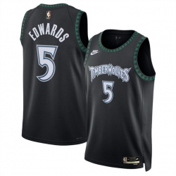 Men Minnesota Timberwolves 5 Anthony Edwards Anthony Edwards Black 2025 Classic Edition Stitched Jersey Men Minnesota Timberwolves 5 Anthony Edwards Anthony Edwards Black 2025 Classic Edition Stitched Jersey