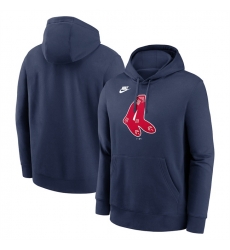 Men Boston Red Sox Navy Cooperstown Collection Logo Club Pullover Hoodie Men Boston Red Sox Navy Cooperstown Collection Logo Club Pullover Hoodie