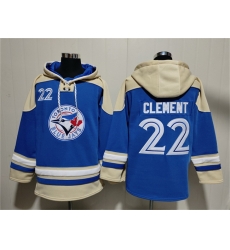 Men Toronto Blue Jays 22 Ernie Clement Royal Ageless Must Have Lace Up Pullover Hoodie Men Toronto Blue Jays 22 Ernie Clement Royal Ageless Must Have Lace Up Pullover Hoodie