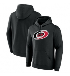 Men Carolina Hurricanes Black Primary Team Logo Pullover Hoodie Men Carolina Hurricanes Black Primary Team Logo Pullover Hoodie