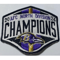 2024 AFC Ravens NFL North DIVISION CHAMPIONS Patch Biaog