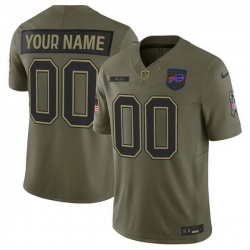 Men Buffalo Bills Active Player Custom Olive 2025 F U S E  Salute to Service Limited Stitched Football Jersey Men Buffalo Bills Active Player Custom Olive 2025 F U S E  Salute to Service Limited Stitched Football Jersey