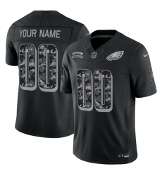 Men Philadelphia Eagles Active Player Custom Black F U S E 2026 Salute to Service Limited Stitched Football Jersey Men Philadelphia Eagles Active Player Custom Black F U S E 2026 Salute to Service Limited Stitched Football Jersey