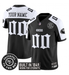 Men San Francisco 49ers Active Player Custom Black Alternate F U S E Fog City Gothic Edition Vapor Limited Stitched Football Jersey Men San Francisco 49ers Active Player Custom Black Alternate F U S E Fog City Gothic Edition Vapor Limited Stitched Football Jersey