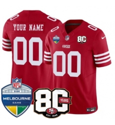 Men San Francisco 49ers Active Player Custom Red 80th Anniversary And Melbourne Game Patch 2026 F U S E Vapor Untouchabl2026 F U S E Vapor Untouchable Li Men San Francisco 49ers Active Player Custom Red 80th Anniversary And Melbourne Game Patch 2026 F U S E Vapor Untouchabl2026 F U S E Vapor Untouchable Li
