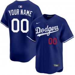 Men Women Youth Los Angeles Dodgers Blue Custom Stitched Jersey