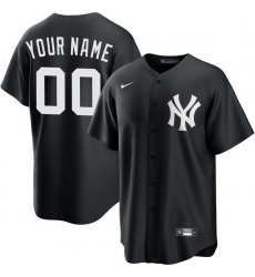 Men Women Youth Toddler NEW YORK YANKEES Custom Stitched Jersey Black