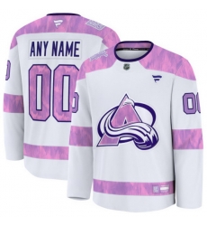 Men Women Youth Colorado Avalanche Fanatics 2024 Hockey Fights Cancer Custom Practice Jersey White Men Women Youth Colorado Avalanche Fanatics 2024 Hockey Fights Cancer Custom Practice Jersey White