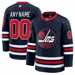 Men Women Youth Winnipeg Jets Fanatics Navy Alternate Premium Custom Jersey