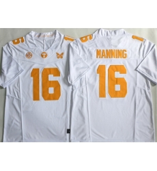 Men Tennessee Volunteers 16 Peyton Manning White F U S E Stitched Jersey Men Tennessee Volunteers 16 Peyton Manning White F U S E Stitched Jersey