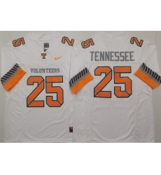 Men Tennessee Volunteers White #25 Anthracite Tennessee White F U S E Stitched NCAA Jersey Men Tennessee Volunteers White #25 Anthracite Tennessee White F U S E Stitched NCAA Jersey