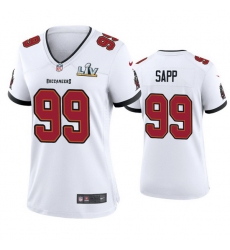 Women Warren Sapp Buccaneers White Super Bowl Lv Game Jersey