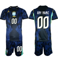 Youth Brazil 2026 FIFA World Cup Blue Away Soccer Jersey CUSTOM Youth Brazil 2026 FIFA World Cup Blue Away Soccer Jersey CUSTOM
