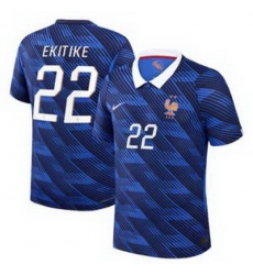 Men 22Hugo Ekitike France Jersey 2 Men 22Hugo Ekitike France Jersey 2