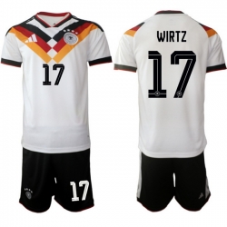 Germany 2026 FIFA World Cup Soccer Jersey White #17 WIRTZ