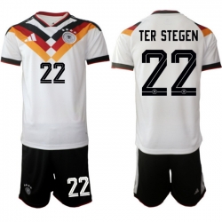 Germany 2026 FIFA World Cup Soccer Jersey White #22 TER STEGEN