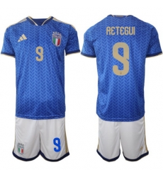Italy Home Blue Soccer Jersey 0010