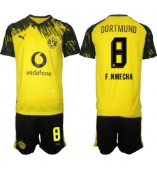 Men Borussia Dortmund 2026 Soccer Jerseys Yellow #8 F.NMECHA