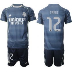 Men Real Madrid 2026 Soccer Jerseys DarkBlue #12 TRENT