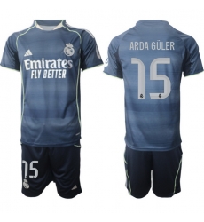 Men Real Madrid 2026 Soccer Jerseys DarkBlue #15 ARDA GULER