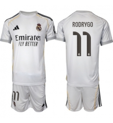 Men Real Madrid 2026 Soccer Jerseys White #11 RODRYGO Men Real Madrid 2026 Soccer Jerseys White #11 RODRYGO